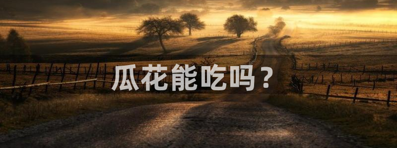 吃瓜吃到自己头上:瓜花能吃吗?